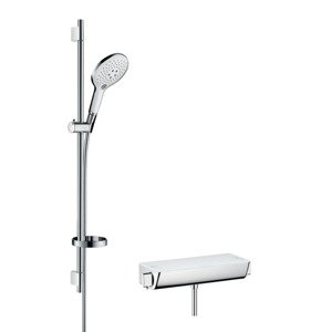 Hansgrohe Raindance Select S - Sprchový set s termostatem, 150 mm, 3 proudy, bílá/chrom 27037400