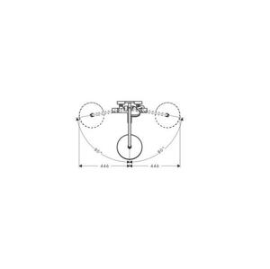 Hansgrohe Croma 220 - Sprchový set Showerpipe s termostatem, 220 mm, 1 proud, chrom 27223000