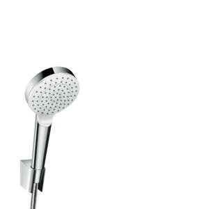 Hansgrohe Crometta - Set sprchové hlavice, držáku a hadice, EcoSmart, bílá/chrom 26568400