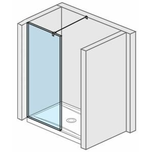 Jika Pure - Sprchová stěna 800 mm, Jika Perla Glass, čiré sklo H2684200026681