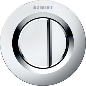 Geberit Splachovací systémy - Oddálené ovládání typ 01, pneumatické, pro 2 množství splachování, matný chrom 116.042.46.1