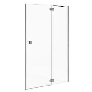 JIKA Cubito Pure - sprchové dveře jednokřídlé bezrámové s pevným segmentem 1000/1950 mm, levé, transparentní sklo H2544240026681