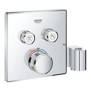 Grohe Grohtherm SmartControl - Termostatická vanová baterie pod omítku, se 2 ventily a držákem pro sprchu, chrom 29125000