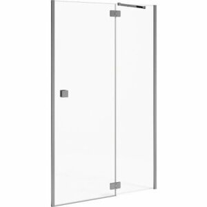 JIKA Cubito Pure - sprchové dveře jednokřídlé bezrámové s pevným segmentem 1000/1950mm, pravé, transparentní sklo s Jika perla Glass H2544250026681