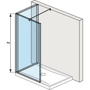 Jika Pure - Sprchová stěna Walk in L dvoudílná 1200x900 mm, Jika Perla Glass, čiré sklo H2694220026681