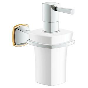 Grohe Grandera - Keramický dávkovač tekutého mýdla, chrom/zlato 40627IG0