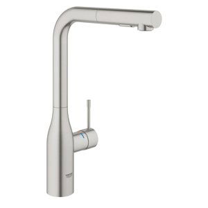 Grohe Essence - Dřezová baterie s výsuvnou sprškou, supersteel 30270DC0