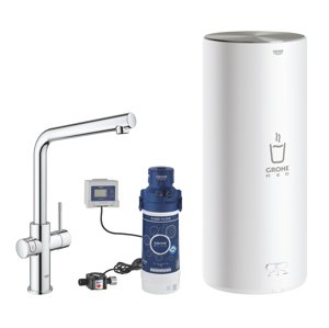 Grohe Red - Dřezová baterie Duo s ohřevem vody a filtrací, zásobník L, chrom 30325001