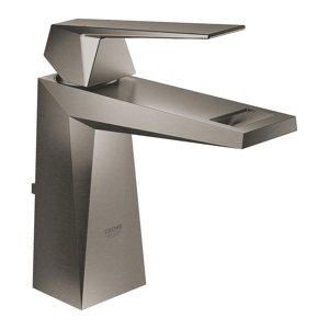 Grohe Allure Brilliant - Umyvadlová baterie s výpustí, velikost M, kartáčovaný Hard Graphite 23029AL0