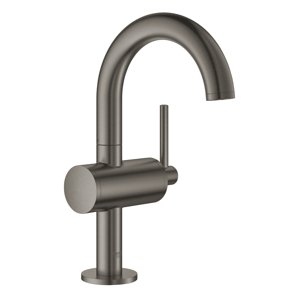 Grohe Atrio - Umyvadlová baterie s výpustí a otočným výtokem, velikost M, kartáčovaný Hard Graphite 32043AL3