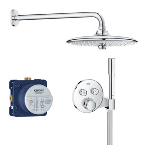 Grohe Grohtherm SmartControl - Sprchový set Perfect s podomítkovým termostatem, 3 proudy, chrom 34744000