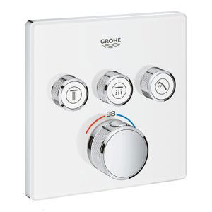 Grohe Grohtherm SmartControl - Termostatická vanová baterie pod omítku se 3 ventily, měsíční bílá 29157LS0