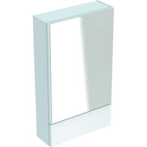 Geberit Selnova Square - Zrcadlová skříňka 850x493x176 mm, 2 dvířka, lesklá bílá 500.157.01.1