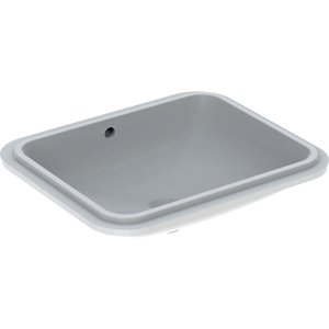 Geberit VariForm - Umyvadlo vestavné 580x490 mm, s přepadem, bílá 500.764.01.2