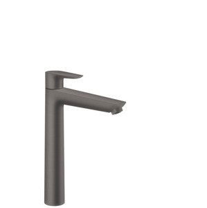 Hansgrohe Talis E - Umyvadlová baterie s výpustí, kartáčovaný černý chrom 71716340