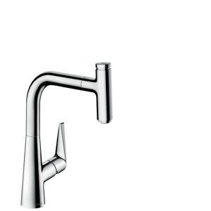 Hansgrohe Talis M51 - Dřezová baterie M5115-H220 s výsuvnou sprškou, sBOX, chrom 73852000