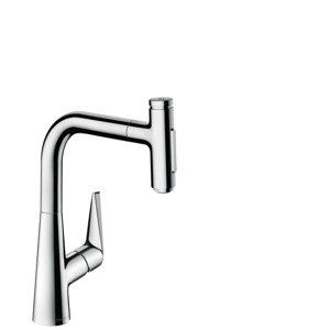 Hansgrohe Talis Select M51 - Dřezová baterie M5117-H220 s výsuvnou sprškou, sBOX, chrom 73868000