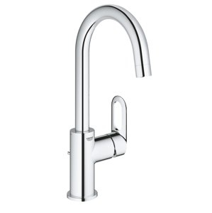 Grohe BauLoop - Umyvadlová baterie s výpustí a otočným výtokem, chrom 23763000