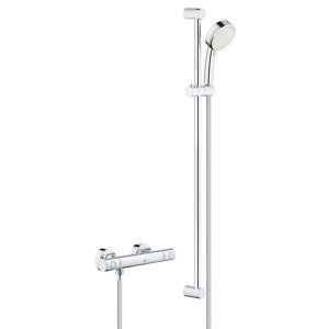 Grohe Grohtherm 800 Cosmopolitan - Sprchový set s termostatem na zeď, 2 proudy, chrom 34769000