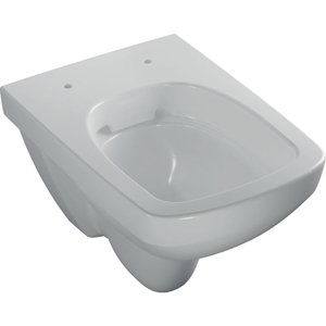 GEBERIT Selnova Compact - Závěsné WC s hlubokým splachováním, hranatý design, Rimfree 500.280.01.1