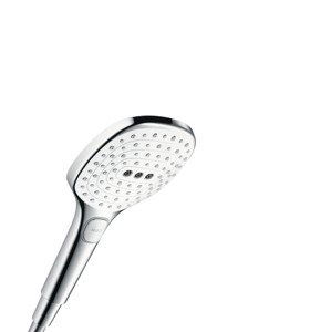 Hansgrohe Raindance Select E - Sprchová hlavice 120, 3 proudy, EcoSmart 9 l/min, bílá/chrom 26521400