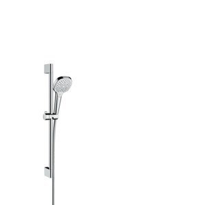 Hansgrohe Croma Select E - Set sprchové hlavice, 3 proudy, tyče a hadice, EcoSmart 9 l/min, bílá/chrom 26581400
