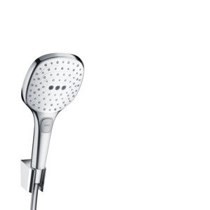 Hansgrohe Raindance Select E - Set sprchové hlavice, 3 proudy, držáku a hadice, bílá/chrom 26720400