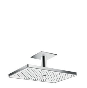 Hansgrohe Rainmaker Select - Hlavová sprcha 460, 3 proudy, EcoSmart 9 l/min, sprchové rameno 100 mm, bílá/chrom 24016400