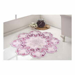 Růžový koberec Vitaus Camina Feo, ⌀ 80 cm