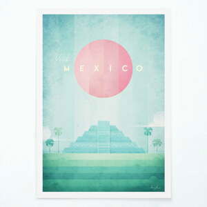 Plakát Travelposter Mexico, A3