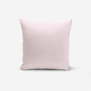 Růžový povlak na polštář s příměsí bavlny Minimalist Cushion Covers , 45 x 45 cm