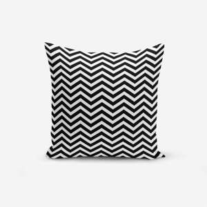 Černo-bílý povlak na polštář s příměsí bavlny Minimalist Cushion Covers Stardust, 45 x 45 cm