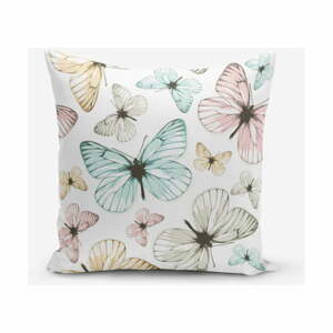 Povlak na polštář s příměsí bavlny Minimalist Cushion Covers Butterfly, 45 x 45 cm