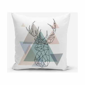 Povlak na polštář s příměsí bavlny Minimalist Cushion Covers Deer, 45 x 45 cm