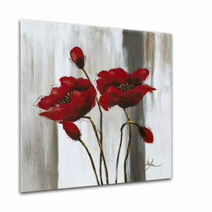 Obraz Styler Glasspik Poppy Flower, 20 x 20 cm