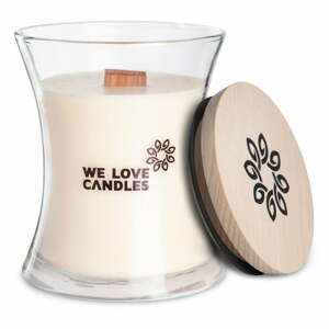 Svíčka ze sójového vosku We Love Candles Ivory Cotton, doba hoření 64 hodin