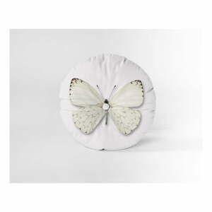 Sametový polštář Velvet Atelier Butterfly, ⌀ 45 cm