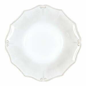 Bílý kameninový talíř na polévku Casafina Vintage Port Barroco, ⌀ 24 cm