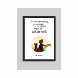 Obraz North Carolina Scandinavian Home Decors Little Prince Quote V2, 33 x 43 cm