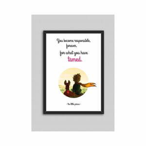 Obraz North Carolina Scandinavian Home Decors Little Prince Quote V8, 33 x 43 cm