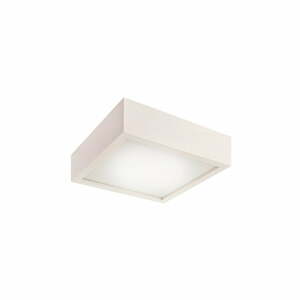 Bílé čtvercové stropní svídidlo LAMKUR Plafond, 27,5 x 27,5 cm