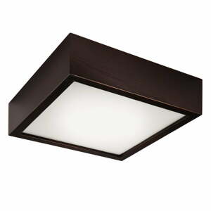 Černé čtvercové stropní svídidlo LAMKUR Plafond, 27,5 x 27,5 cm