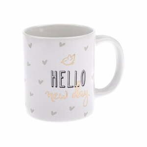 Porcelánový hrnek Dakls Hello New Day, 320 ml