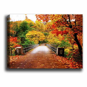 Obraz Tablo Center Autumn Bridge, 70 x 50 cm