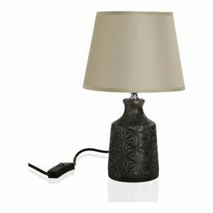 Šedá stolní lampa Versa Home