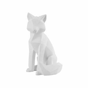 Matně bílá soška PT LIVING Origami Fox, výška 26 cm