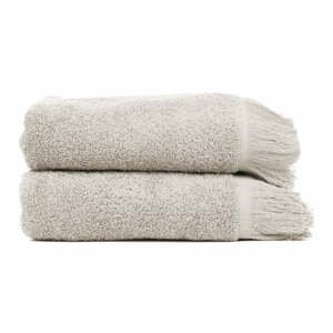 Sada 2 šedohnědých ručníků ze 100% bavlny Bonami Selection, 50 x 90 cm