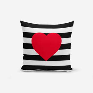 Povlak na polštář Minimalist Cushion Covers Navy Heart, 45 x 45 cm