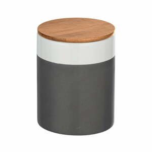 Keramický úložný box s bambusovým víkem Wenko Malta, 950 ml
