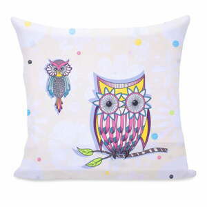 Povlak na polštář z mikrovlákna DecoKing Owls Summerstory, 80 x 80 cm